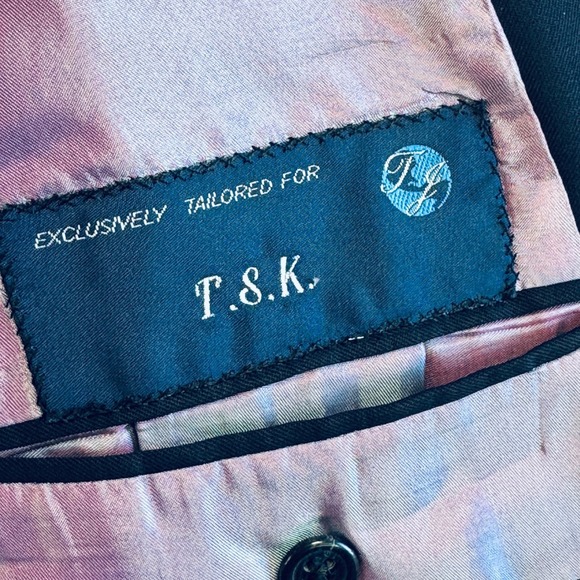 Tom James Executive Collection Mens Blazer Jacket Navy Blue Holland Sherry 40R - Picture 11 of 13